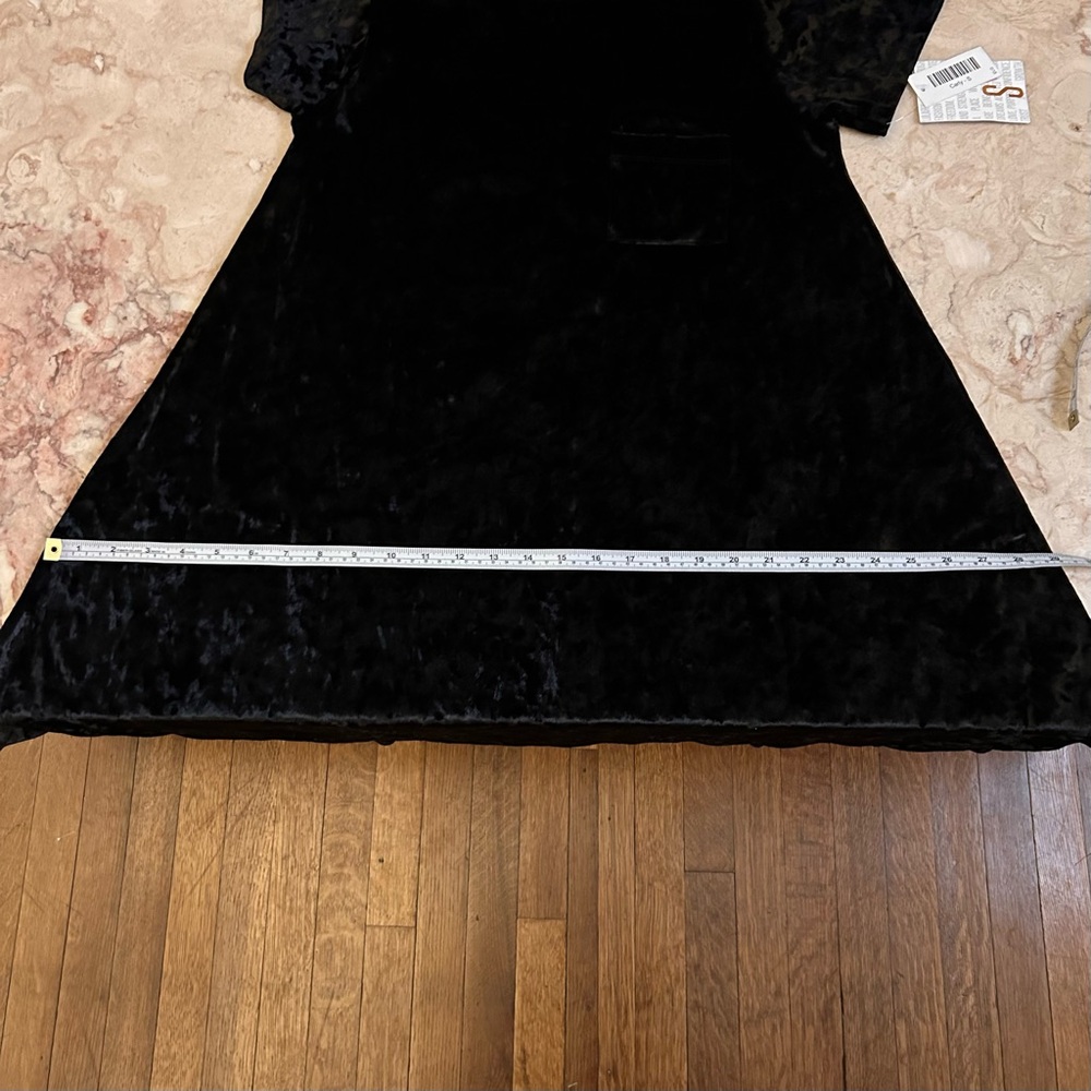NWT LuLaRoe Women’s Small Black Crushed Velvet Dress - Picture 12 of 12